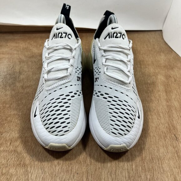 Nike Air Max 270 Women's Size 8 AH6789-100 White Black Running Athletic Shoes - Picture 2 of 9